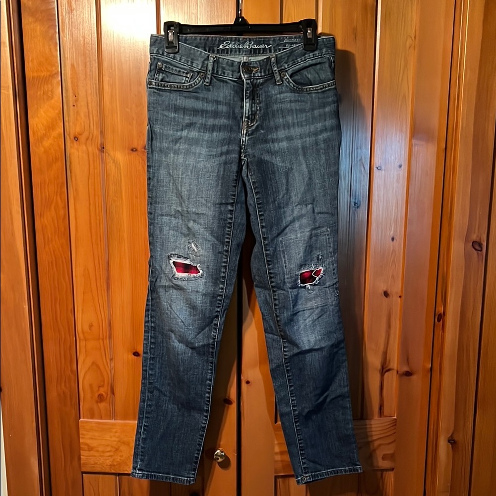 Eddie Bauer Distressed Blue Jeans